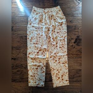 Elisa & Edurado Rivera Splatter Patterned Pants Size 38 Made in Spain